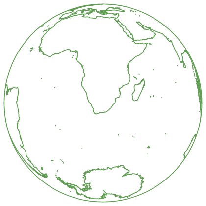 [Image] Locator globe: South Africa